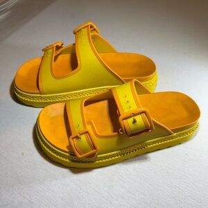 Coach platform sandals